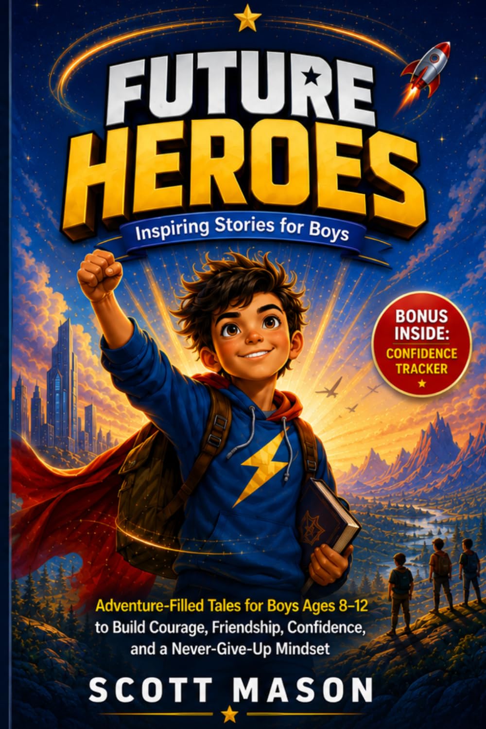 FUTURE HEROES: Inspiring Stories for Boys: Adventure-Filled Tales for Boys Ages 8-12 to Build Courage, Friendship, Confidence, and a Never-Give-Up Mindset