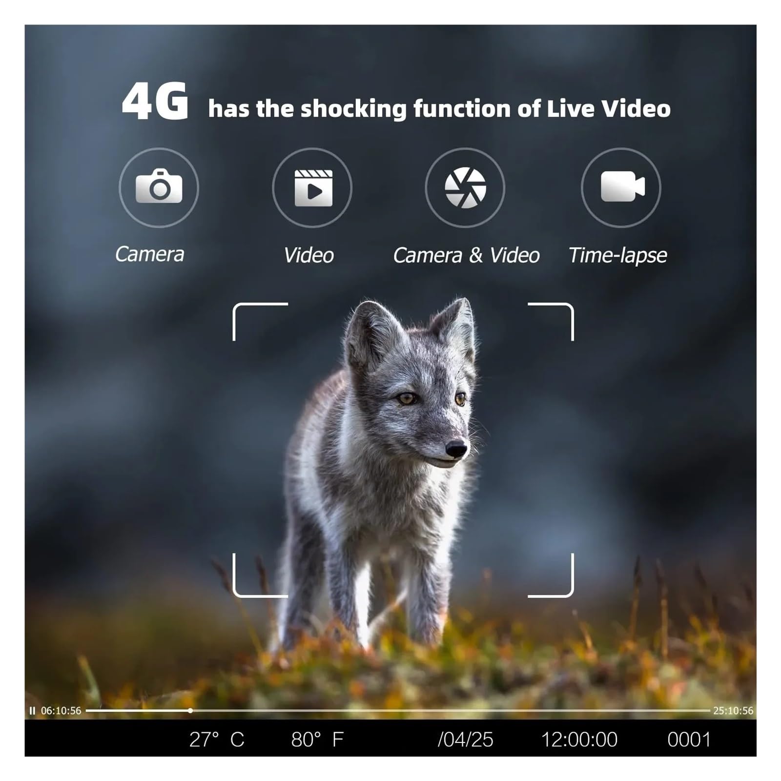 Outdoor 4G 30MP 2K Kontrola Aplikacji Noktowizor Pułapka Gra 120 Stopni Kamera Myśliwska Trail Bezprzewodowa Komórkowa Dzikiej Przyrody WyraźNe Obrazy I Filmy