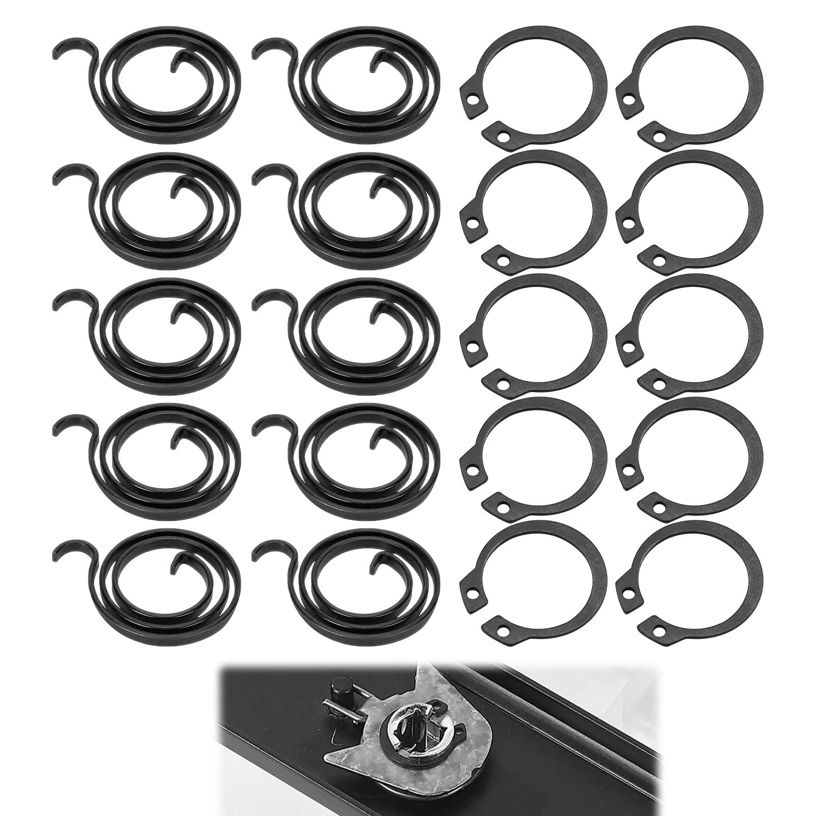 Door Handle Spring,Pack of 10 Door Handle Springs Replacement DIY Repair Kit,Doors Handles Springs Cassette
