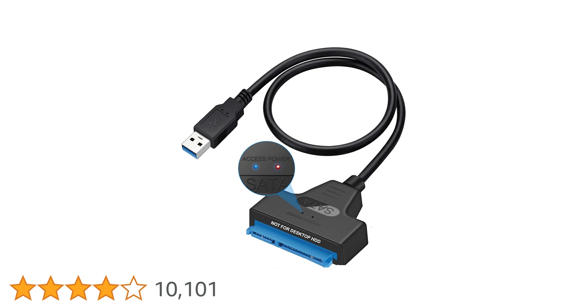 pibox India - USB 3.0 to 2.5" SATA III Hard Drive Adapter 0.5 M Long Cable w/UASP - SATA to USB 3.0 Converter for SSD/HDD - Hard Drive Adapter Cable - 50 cm - New RTL9201R Chipset - 2.5 inch HDD pibox India - USB 3.0 to 2.5" SATA III Hard Drive Adapter 0.5 M Long Cable w/UASP - SATA to USB 3.0 Converter for SSD/HDD - Hard Drive Adapter Cable - 50 cm - New RTL9201R Chipset - 2.5 inch HDD