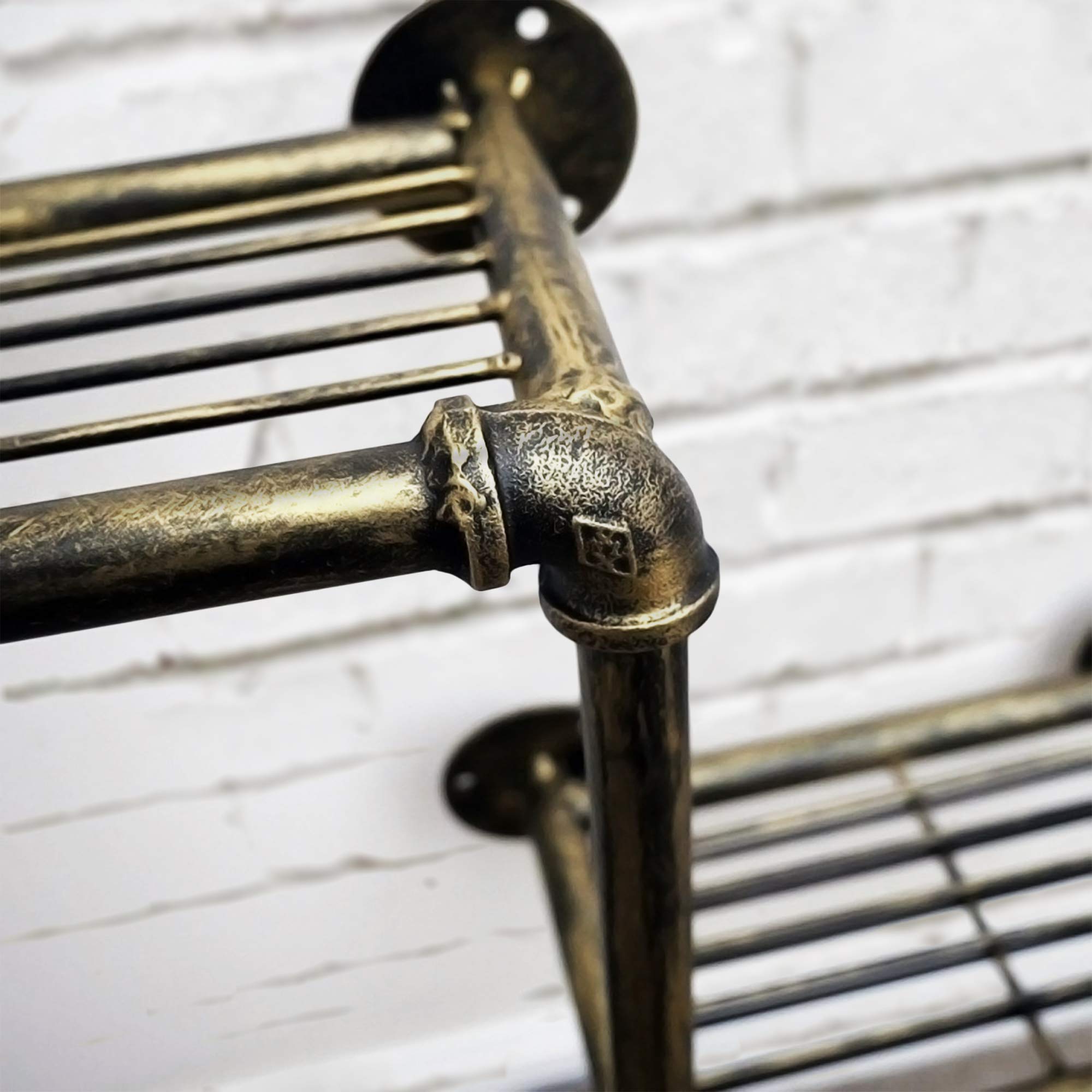 garden mile Homezone® Industrial Style 3 Tier Shelving Unit Rustic