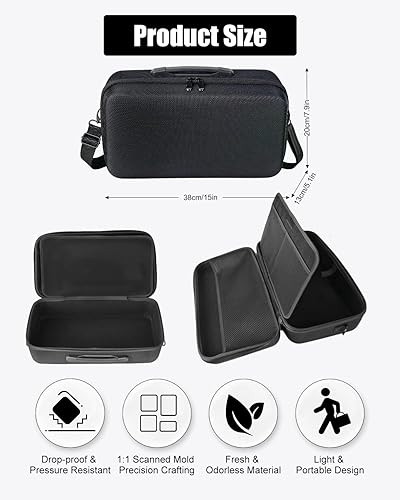 Miniatura 6 de Estuche rígido de viaje compatible con HP OfficeJet 250 Impresora portátil todo en uno (CZ992A), también para Liene PixCut S1 Impresora de pegatinas