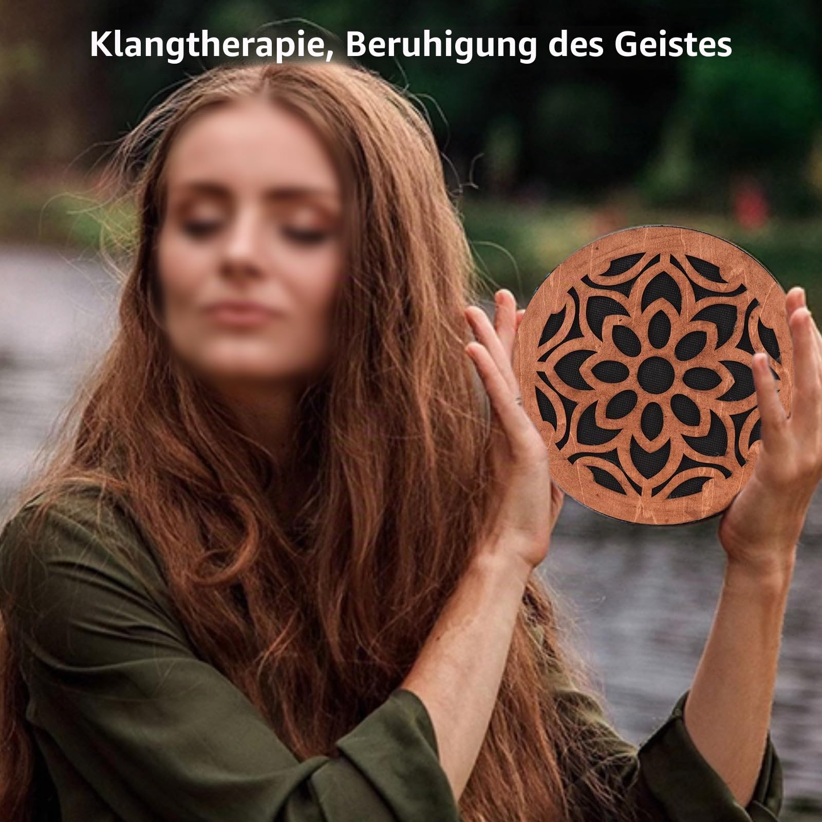 COMETX Drum 8 / 12 Ocean Drum Ethnic Schlaginstrument Onomatopoeic Musik Tragbares Handtrommelinstrument Klangtherapie für entspannende Wasserklänge Leistungsbegleitung Birke Holz Trommel