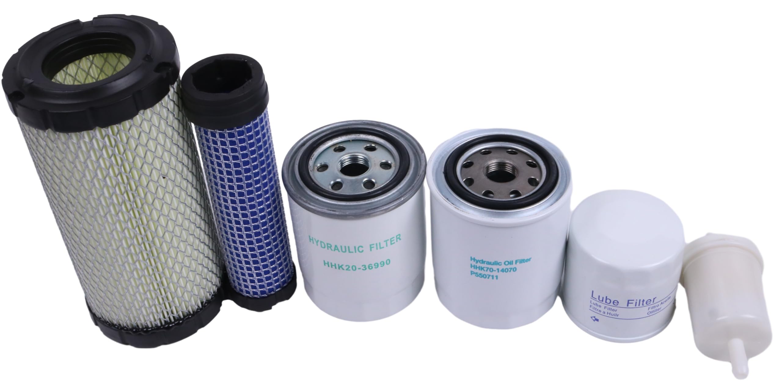 LSSOCH Filter Kit HH15032430 HHK7014070 HHK7114080 1258143012 Compatible With Kubota RTV900R RTV900T RTV900XT RTV900W Series Engines