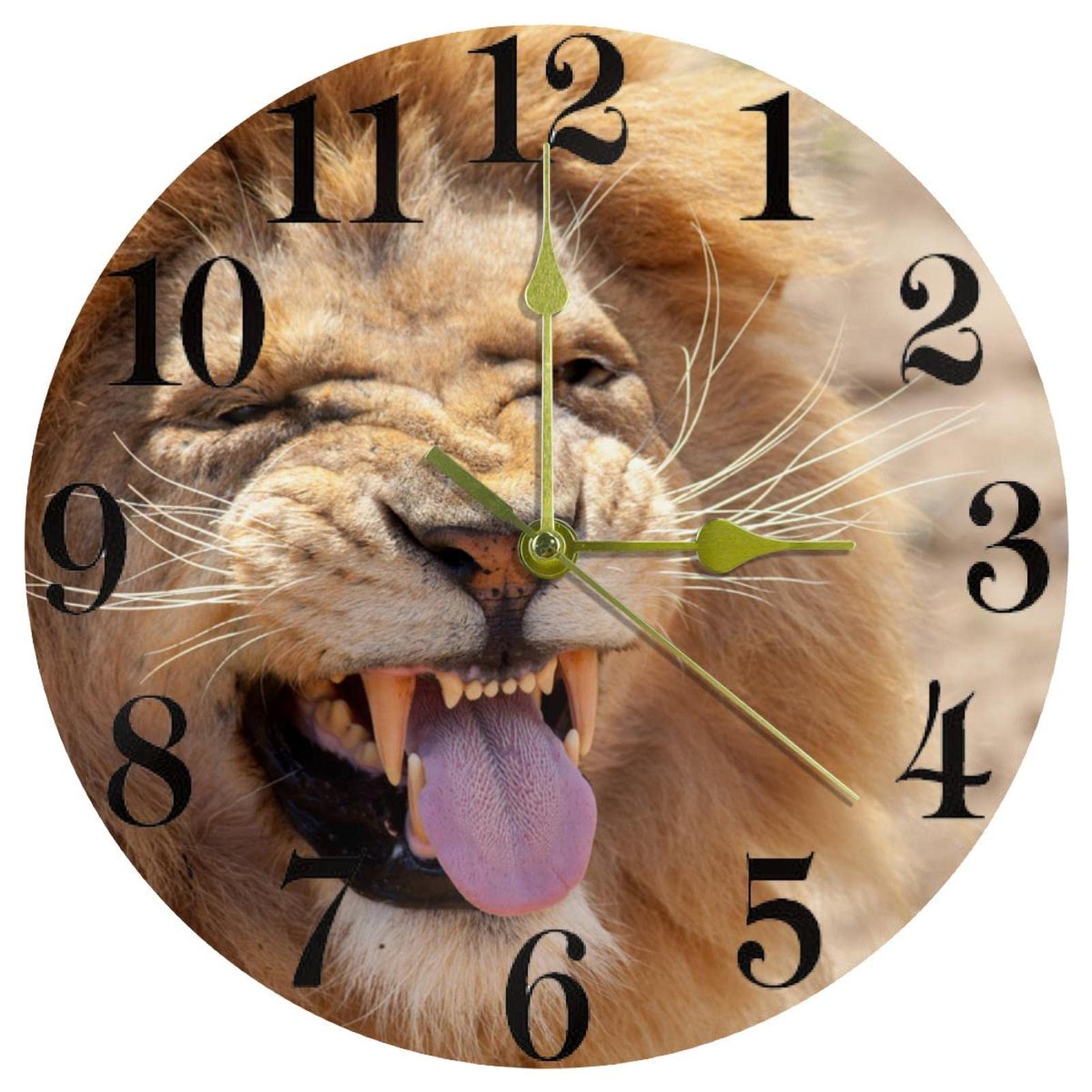 Horloge murale ronde à quartz silencieuse pour une cuisine chaleureuse