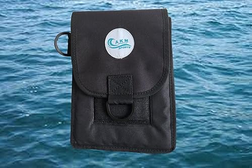 AKM-Scuba Buceo Cargo Carying Pierna, Correa en el Bolsillo Grande Negro