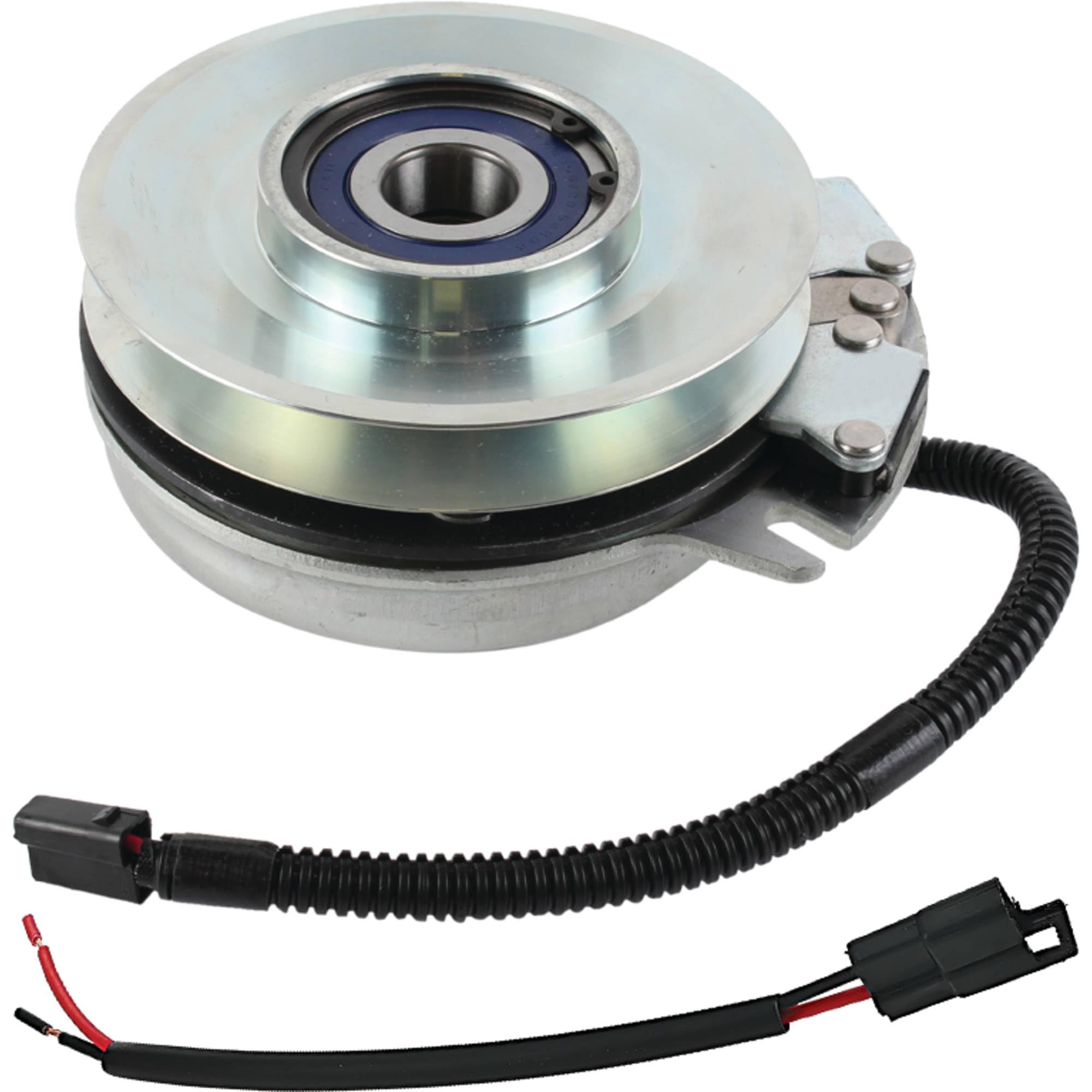 New X0222 PTO Clutch Compatible with/Replacement for Hustler 601311 601311K 1.125 Crankshaft, 6.29" Pulley, Clockwise Rotation.