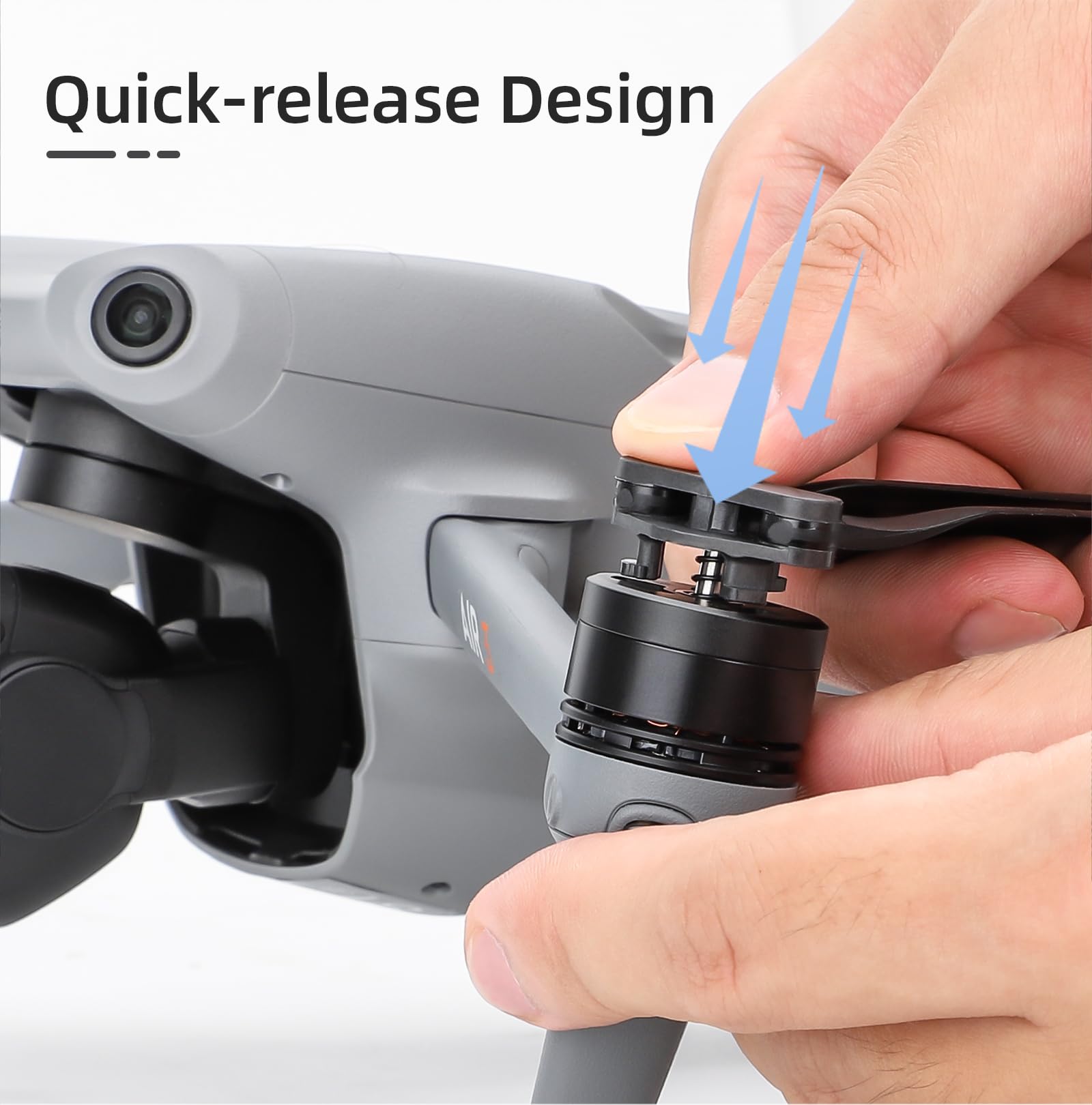 AileFox 4 Pairs Foldable Propellers For DJI Air 3S / Air 3 Drone - Low Noise Double-Sided Colored Blades