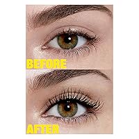 Vista 7 de Máscara de pestañas impermeable, Volum' Express The Colossal Big Shot, de la marca Maybelline New York , lavable, Blackest Black