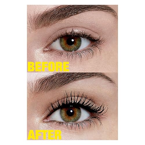 Miniatura 7 de Máscara de pestañas impermeable, Volum' Express The Colossal Big Shot, de la marca Maybelline New York , lavable, Blackest Black