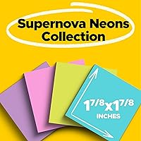 Vista 2 de Post-it Super Sticky Notes, 8 Sticky Note Pads, 1.875 x 1.875 in., Ideal for Organization in Your Dorm, Home or Office, 2X The Sticking Power