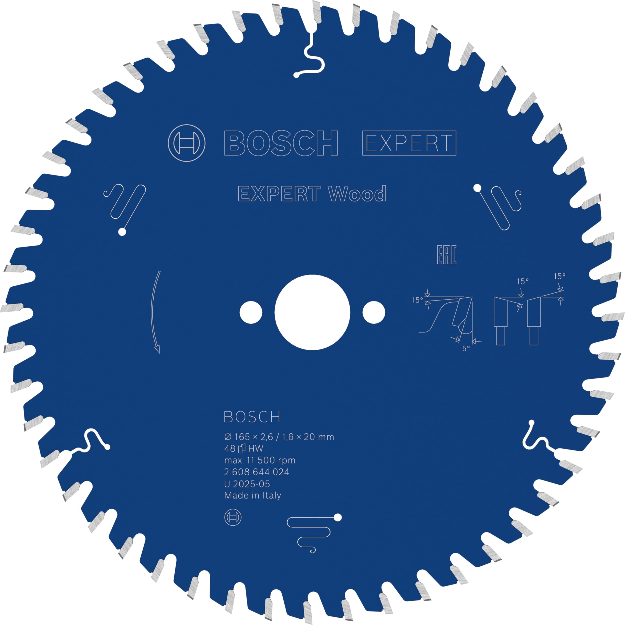 Bosch Zubehör Kreissägeblatt Expert für Holz