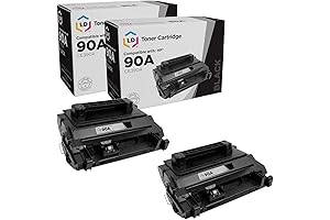 LD Products Compatible Toner Replacement for HP 90A CE390A Black, 2pk Compatible...