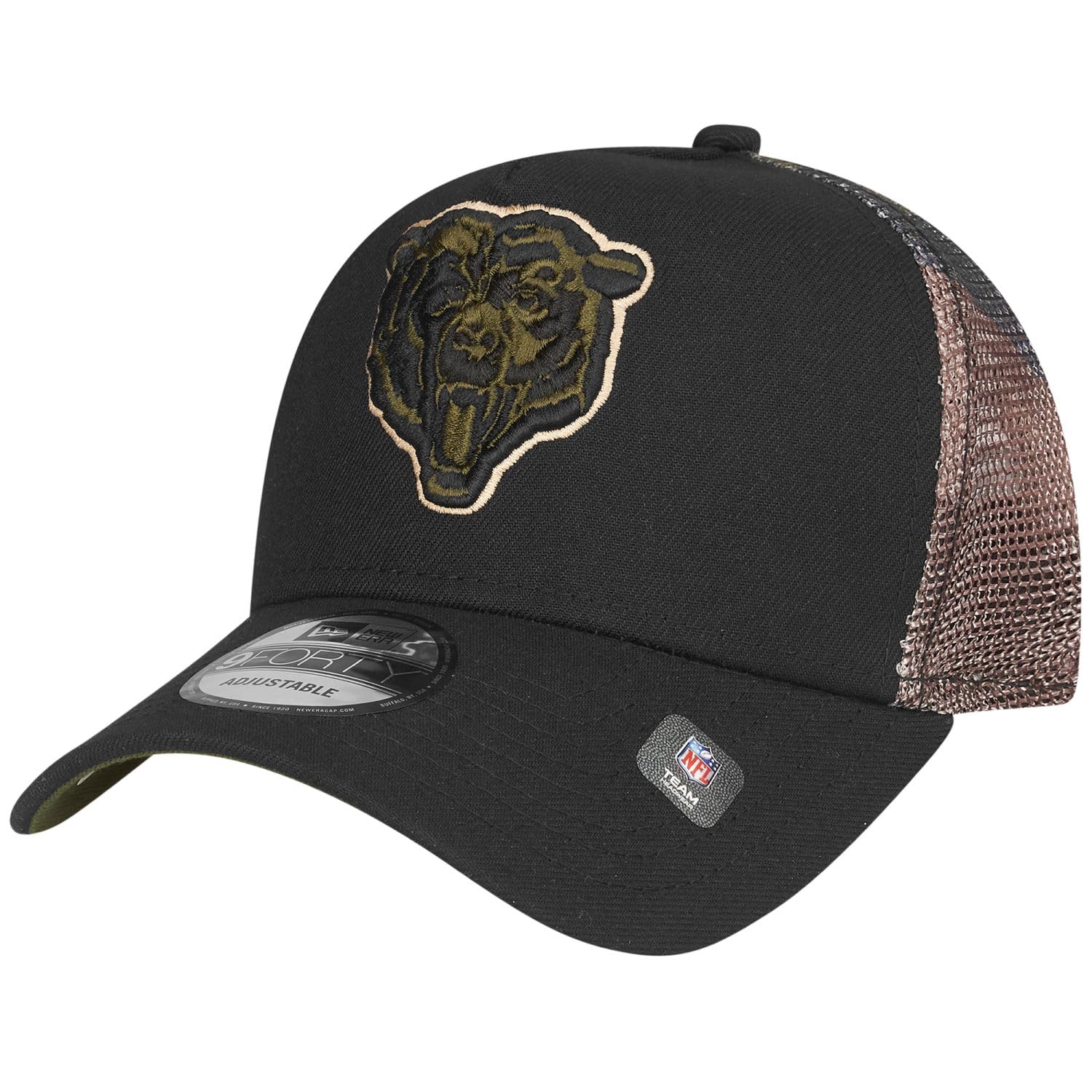 New Era Snapback Trucker Cap - Chicago Bears Wood camo - One Size