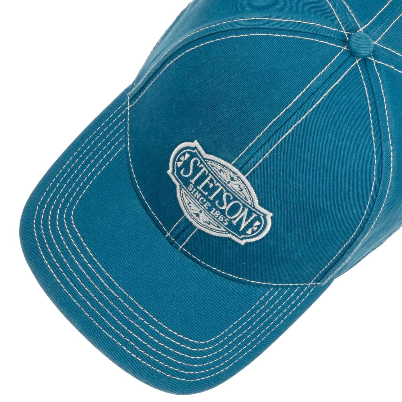 Stetson Classic Logo Casquette de Baseball Unicolore Logo Avant Boucle Metallique Strapback Homme Toutes Saisons