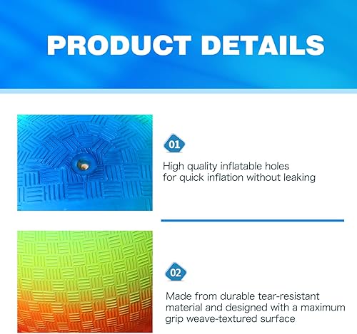 Miniatura 3 de GSE Games & Sports Expert Pelotas inflables para parque infantil, kickball, pelota de Dodge con rebote, balonmano. Ideal para 4 juegos de pelota