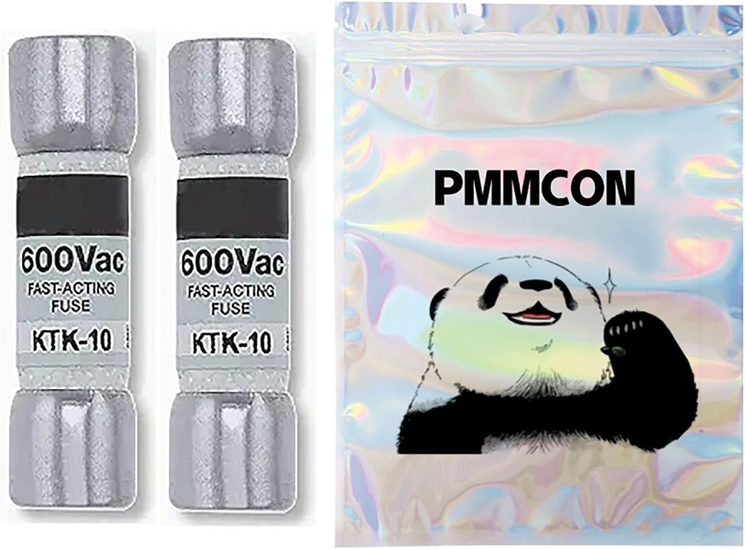 PMMCON Pcs of 2, KTK-10 10 Amp Fuse 600V
