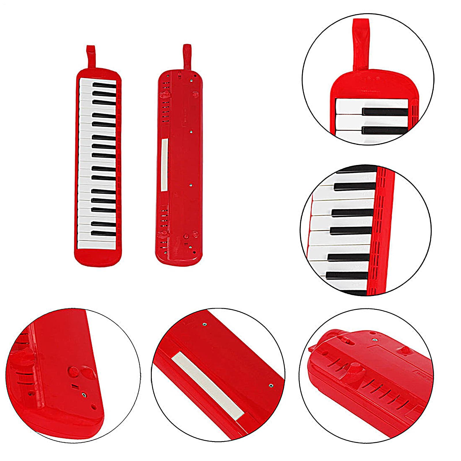 Melódica de 37 teclas - Piano de aire portátil para niños y principiantes | Piano armónica de aire comprimido con estuche | musical ideal para el aprendizaje temprano y la educación musical