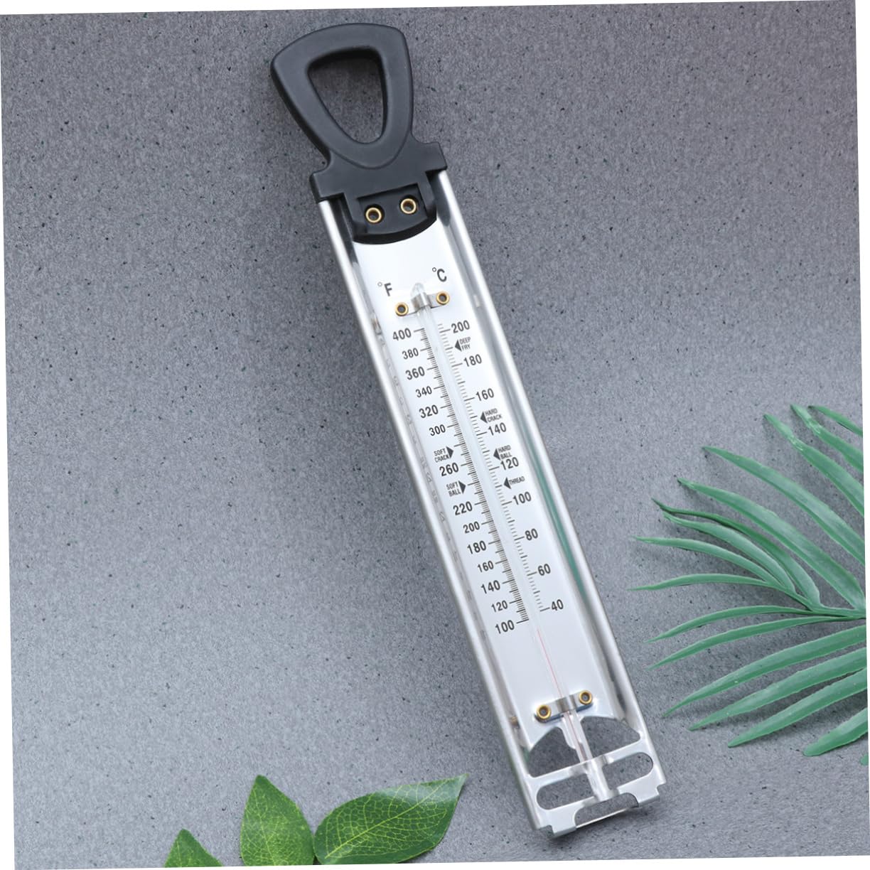 Cabilock 2 Stück Marmeladenthermometer mit Doppelskala PVC Hängeöffnung Lesbar aus Ferne für Zucker Sirup und Marmelade im Haushalt