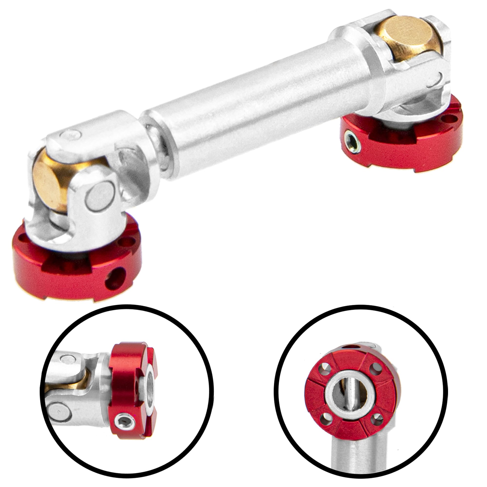 RC Drive Shaft For SCX10 III D90 1/14 Scale RC Car - Universal Stainless Steel Transmission Shaft (63-73mm) - View #4