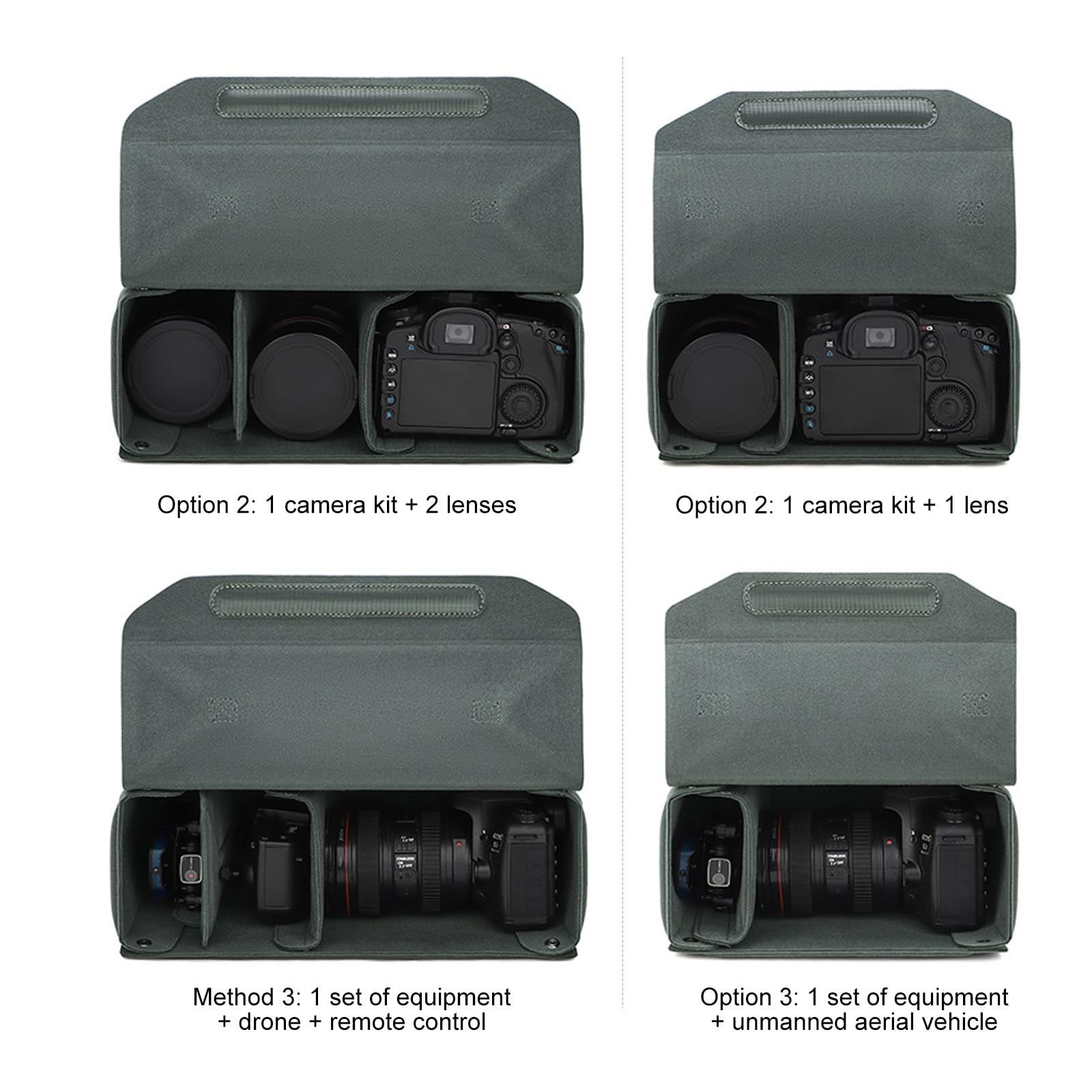 d ' insertion pratique pour appareil photo, Black L