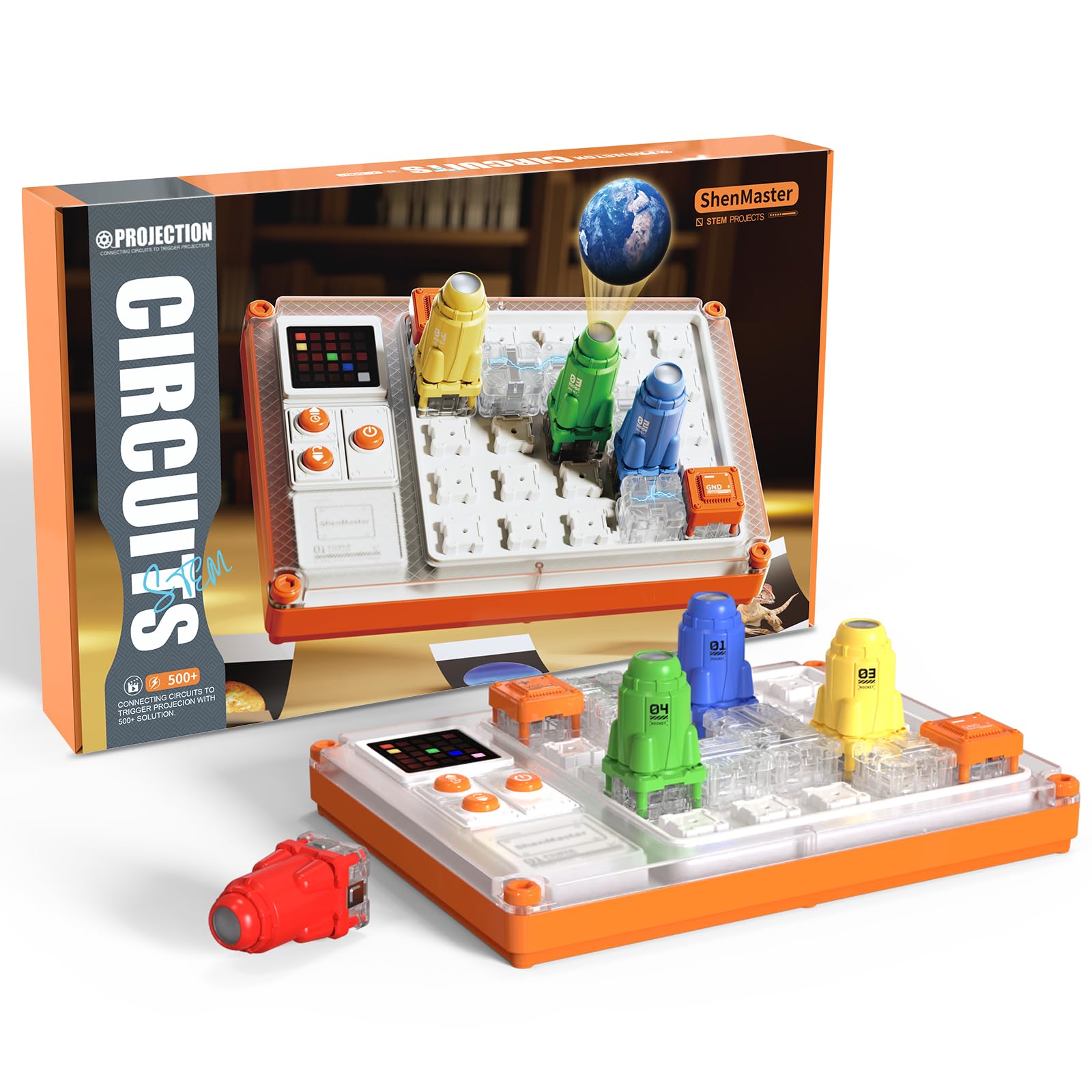 ShenMaster Circuit Maze Logic Puzzle for Kids 7+, Educational STEM Toys with 500 Level Challenges, Brain teasers Board Games for Boys and Girls Birthday Gifts