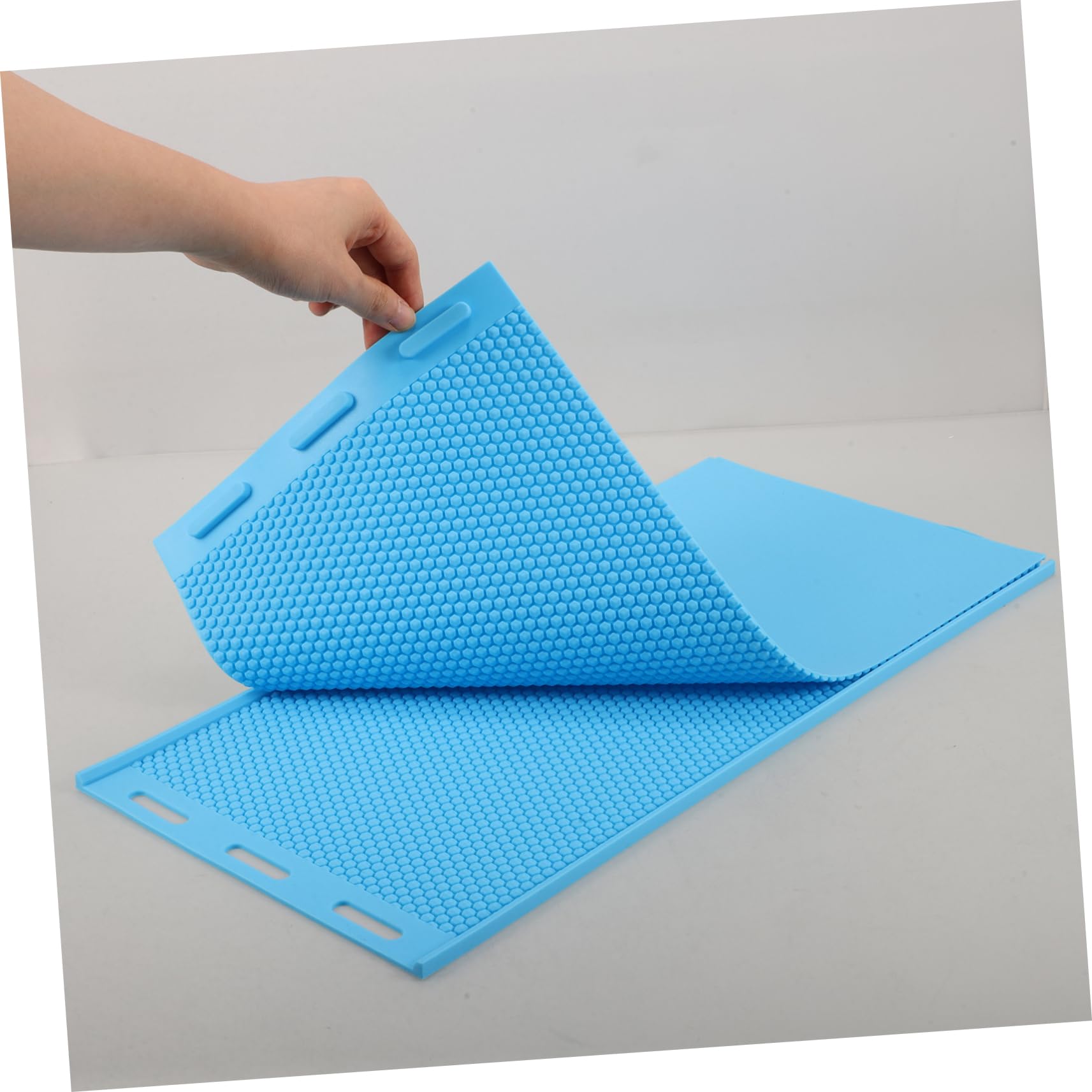 Stampo in Silicone per Fogli di Cera d Api, Riutilizzabile e Facile da Usare, per Apicoltura e Creazione di Candele, Blu