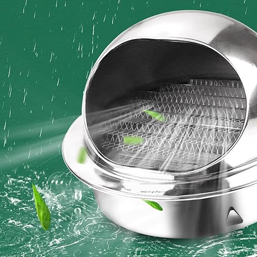 Tapa redonda de acero inoxidable 304 para chimenea de ventilación, tapa de lluvia para tubo de escape de parabrisas, cubierta de lluvia para campana