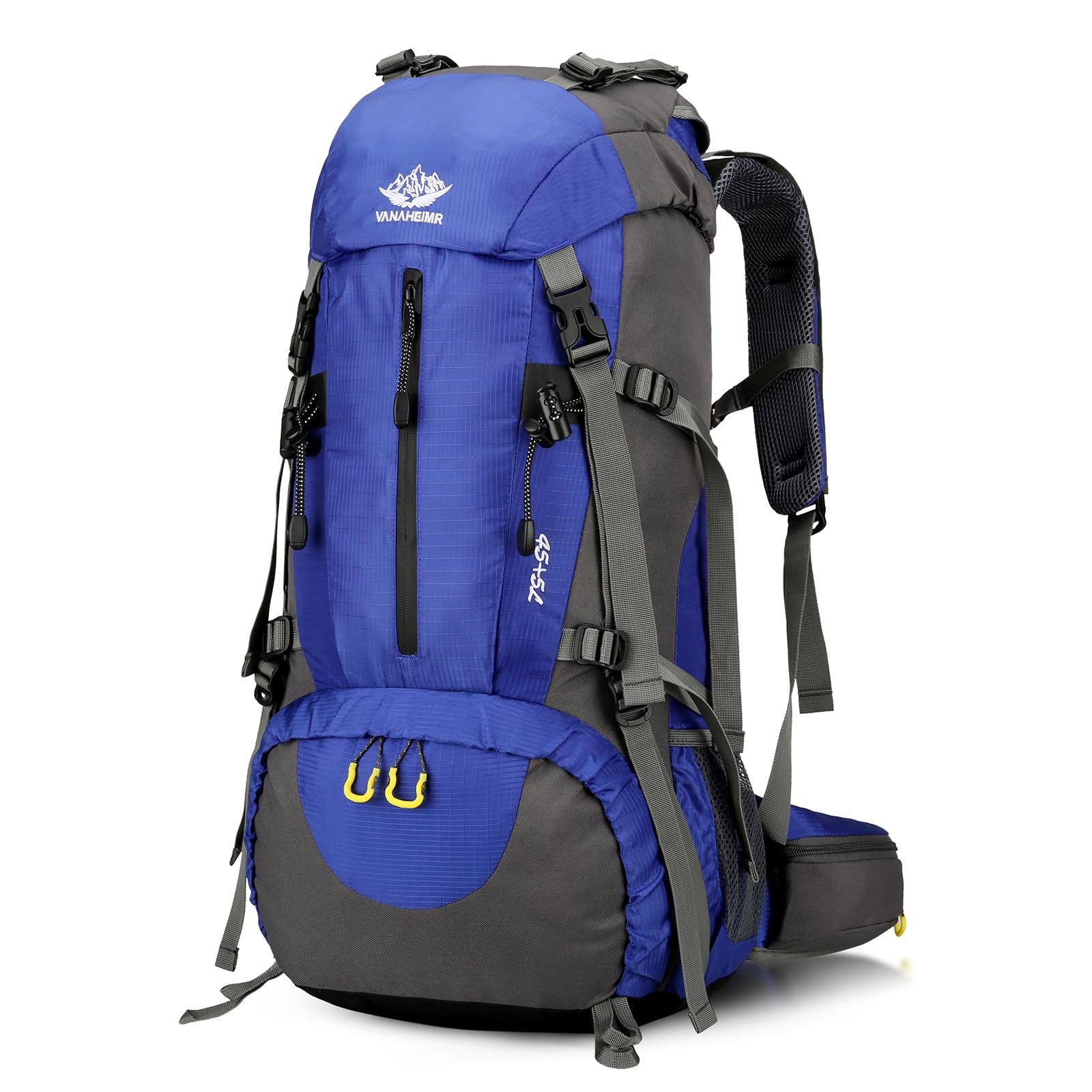 Karlak 50L Wanderrucksack, wasserdichter Camping-Rucksack mit Regenschutz, Reise-Tagesrucksack mit Schuhfach für Outdoor-Rucksack-Klettern
