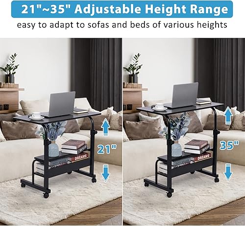 Miniatura 4 de Escritorio de oficina para computadora, escritorio plegable para computadora portátil, escritorio de oficina en casa para espacios pequeños, mesa de