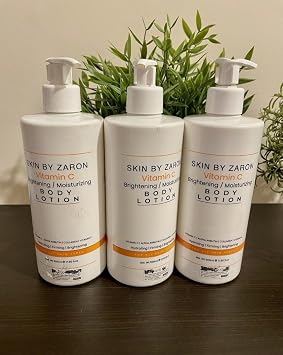 Skin by Zaron Vitamin C Brightening Moisturizing Body Lotion, All Skin Types, 500ml