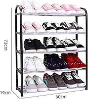 Vista 2 de Estante de zapatos Zapatero de aluminio de metal de pie Zapatero de pie DIY Estante de almacenamiento de zapatos Estante organizador para el hogar