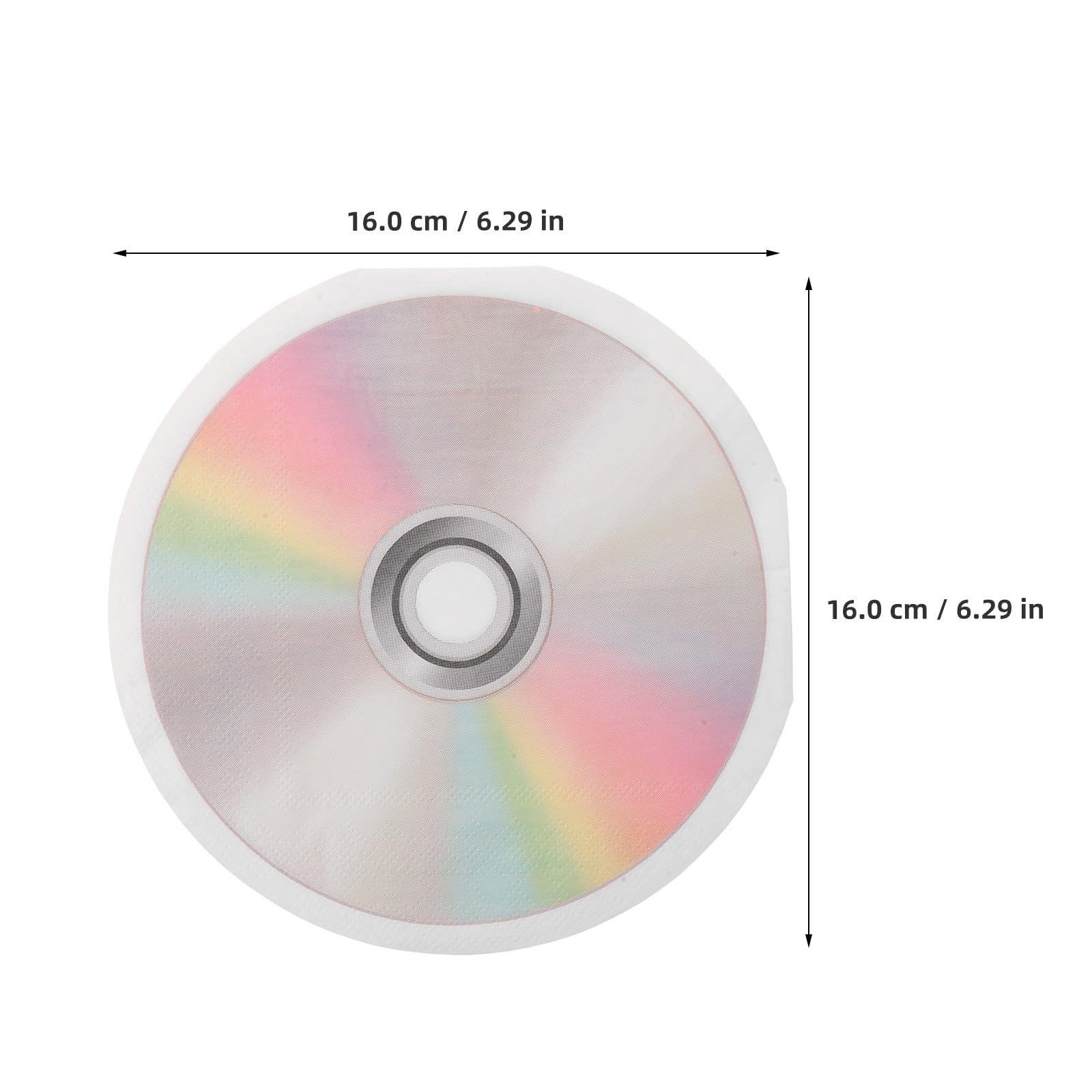 Zerodeko 80 tovaglioli con design a CD, ideali per pranzi, feste di