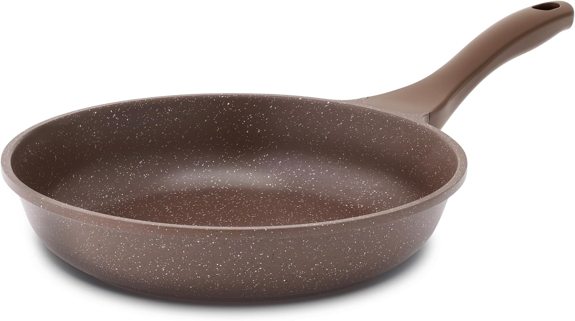 Nonstick Frying Pan Skillet, Non Stick Omelette Pan, Healthy Stone Cookware Chef's Pan PFOA Free, Toffee Brown (8 Inch)