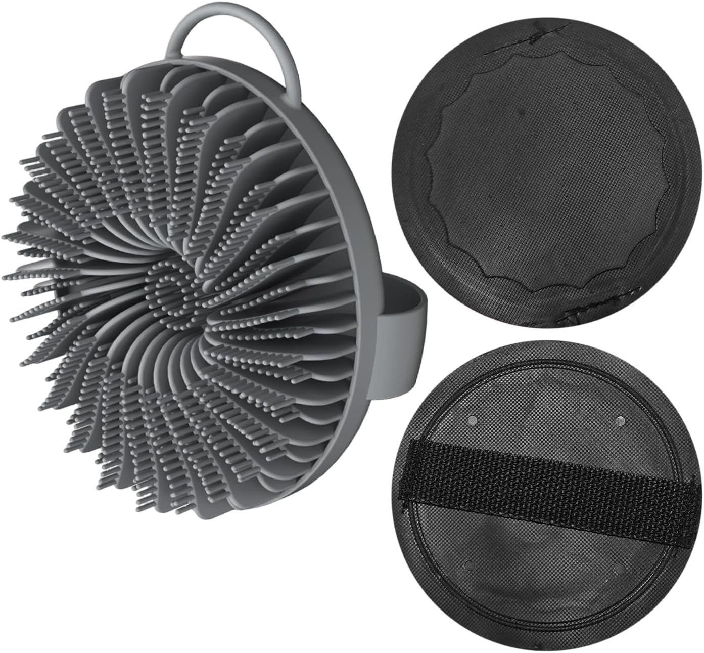 1 Cepillo De Baño De Silicona Y 2 Cepillos Para Exfoliación Corporal, Accesorios De Baño, Herramientas De Limpieza Corporal, Cepillos Para Masaje Corporal, Accesorios Para El Cuidado Del Cuerpo