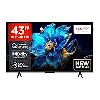 TCL 43P7K 43” QLED 4K HDR TV, Google TV