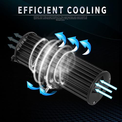 Miniatura 5 de OEDRO 25Inch 450W LED Light Bar Tri-Row Spot Flood Combo Led Work Light + Wiring Harness, Off Road Driving Fog Lamp Boat Lighting Fit for Truck