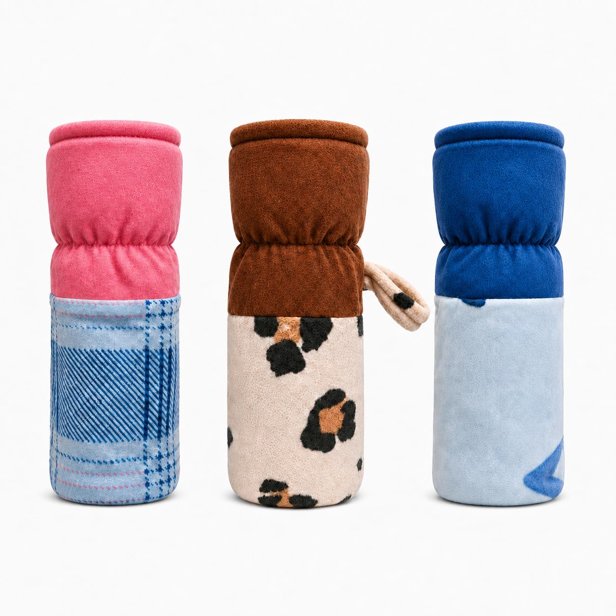 Cotton Relaxed Fit Feeding Bottle Cover for Baby | Soft Breathable Modern Bottle Cover Sleeve | Set of 3 Multicolor | Cute & Adorable Random Colors Will be Given (250 ml) (250 ml Large)-image-23