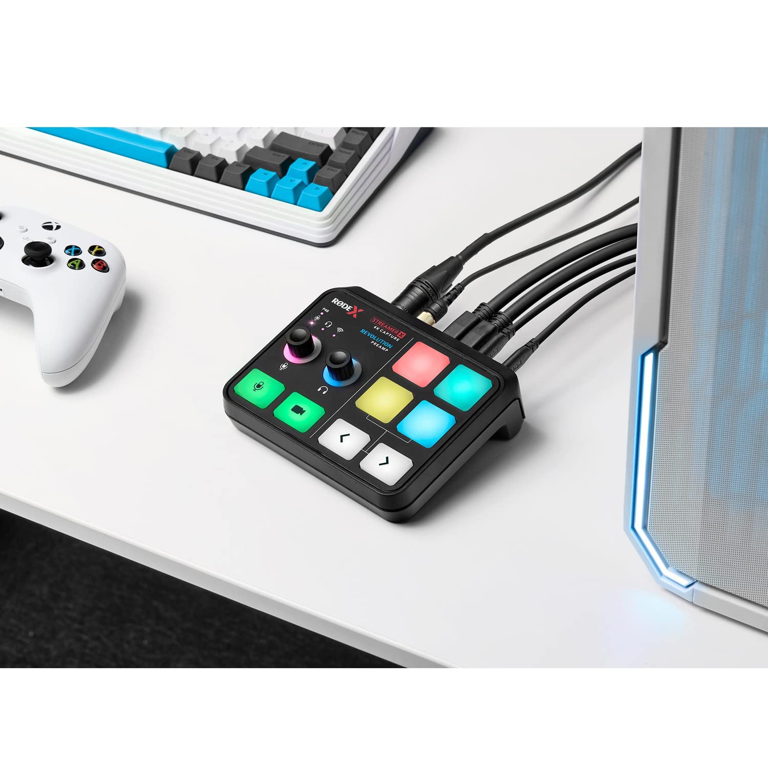 Rode X Streamer X - Scheda di registrazione video e interfaccia audio per streaming, gaming e creazione di contenuti + cavo keepdrum XLR