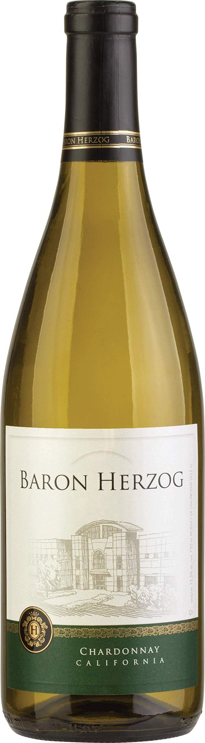 Baron Herzog - Chardonnay, Dry White Wine, 750ml