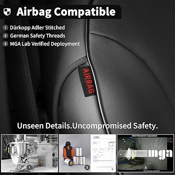 EKR Car Seat Covers for Chevrolet Traverse 2018-2023,7 Seats Full Set