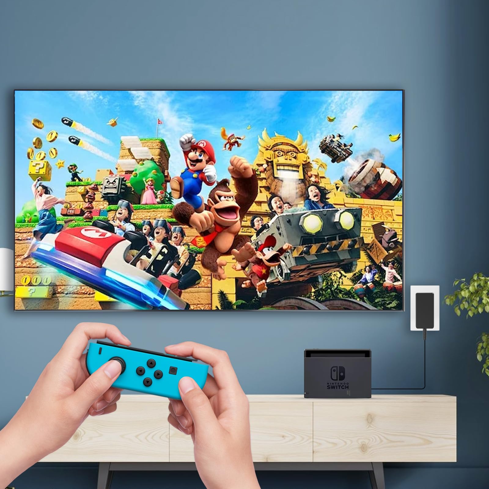 Cargador Deummiu USB tipo C 1,8 m para Nintendo Switch/Lite/OLED, compatible con Switch Pro y PS5, funciona como el cargador oficial Nintendo Switch