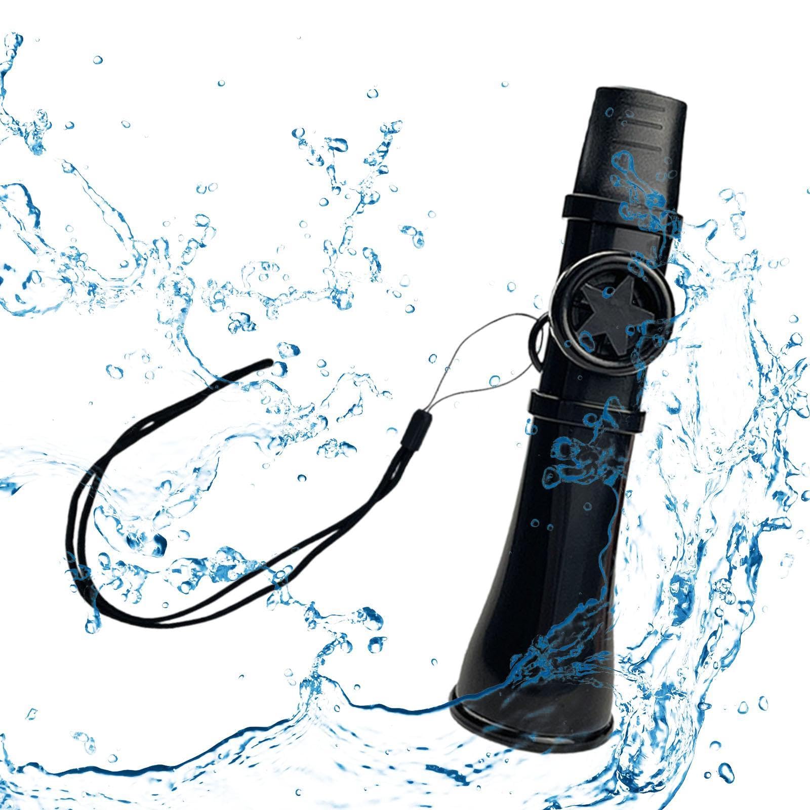 MagiDeal Kazoo Instruments de Musique, Kazoo Flûte Grand Son Kazoo Facile à Transporter, Flûte Légère Kazoos Instrument de Musique Mini Kazoo Ukulele Adultes Guitar, Noir
