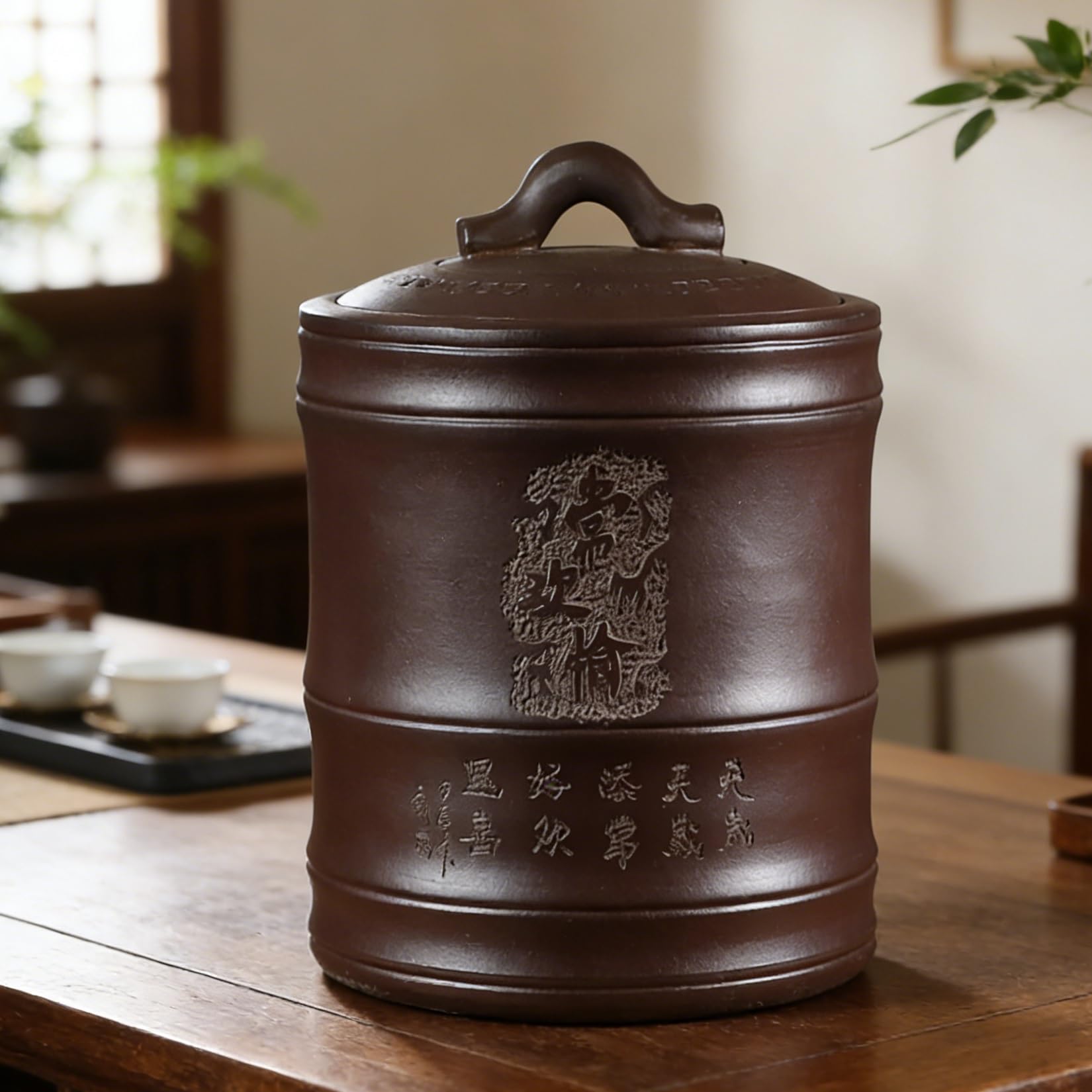 MMleYN Large Capacity Ceramic Rice Cylinder With Lid Airtight Grain Dispenser Breathable Storage Bucket For Rice Soybeans Corn Flour Oatmeal Household(B,25kg)