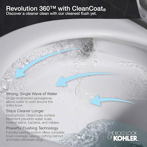 Miniatura 4 de KOHLER Cimarron Comfort - Cuenco para inodoro con altura alargada para silla