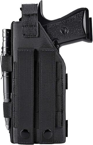 Miniatura 2 de FRTKK Funda táctica universal ajustable para pistola M1911 Glock 17 19 26 34 M & P Shield 0.354 in