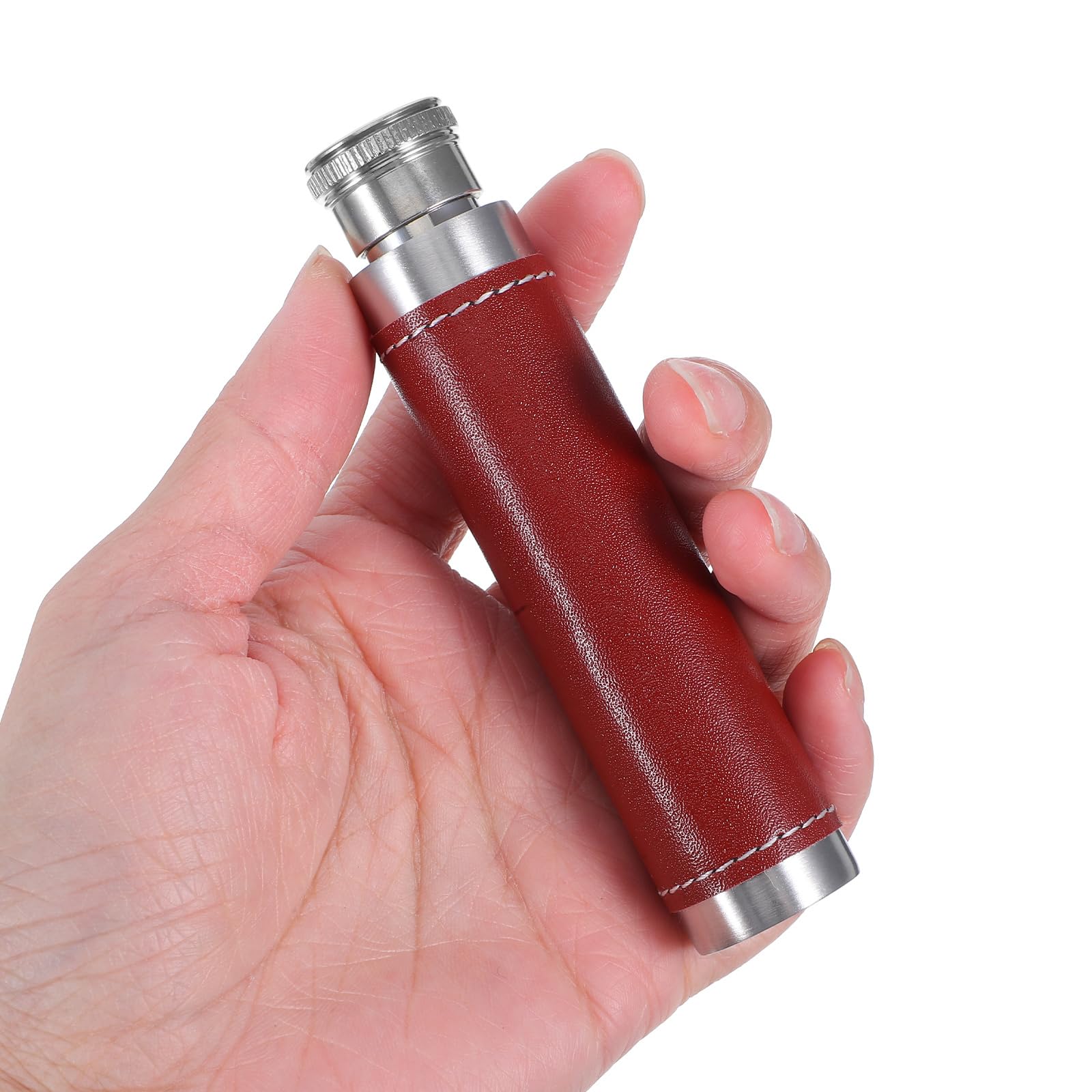UPKOCH Portable Wine Tube Stainless Steel Mini Hip Flask 1Oz Round Cigar Shape Compact Outdoor Camping Travel Pocket Flask - Image 3