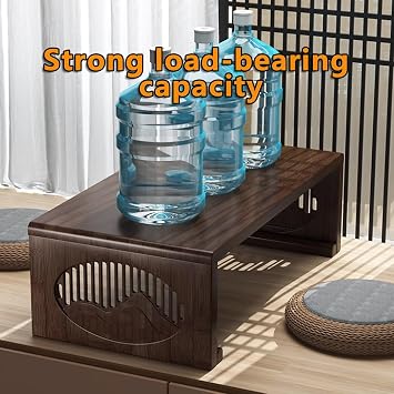 Japanese Floor Table - Folding Tatami Tea Table|Solid Wood Low Table|Smooth Edges Small Wooden Table,Foldable Coffee Table, Sofa Side Table, For Living Room/Home Office/Tea Room/Home Decor