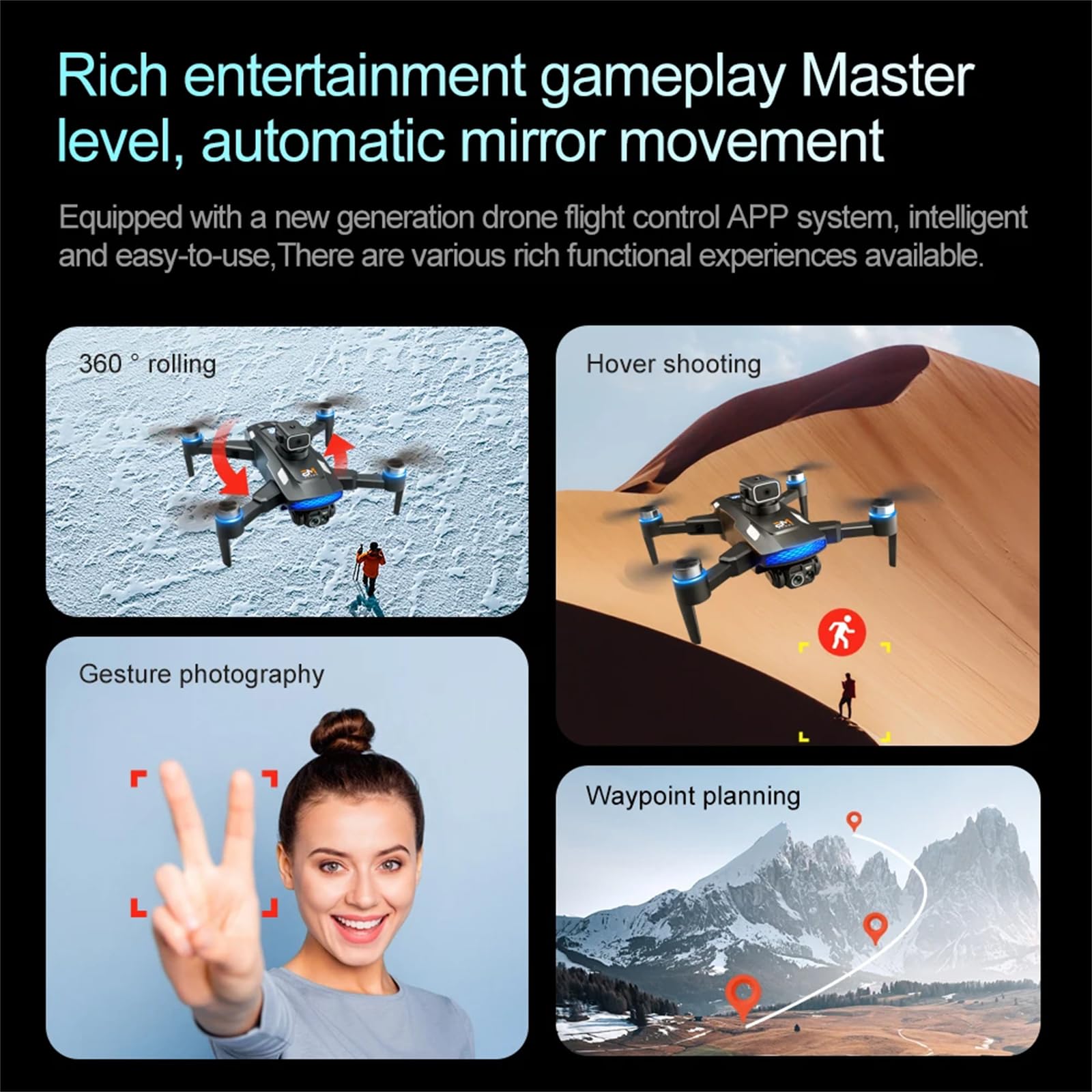 Dron 8K Profesjonalna kamera HD Drony 5G WIFI FPV Wideo 4k UAV Z ekranem Pilot zdalnego sterowania RC Quadcopter Dron