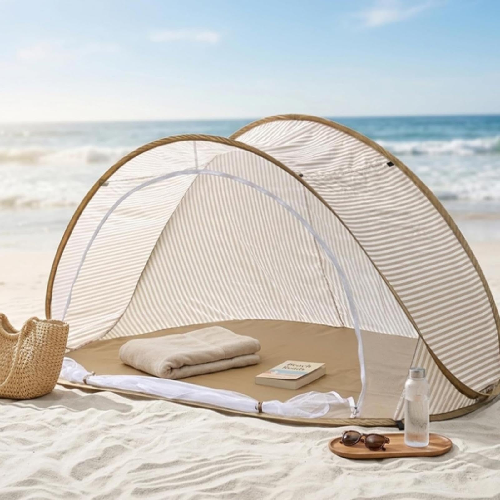 Tenda da Spiaggia per Bambini con Protezione Solare Tenda Portatile Leggera | Solare da Campeggio per Famiglia Viaggi Campeggio Outdoor Picnic Giardino Sport